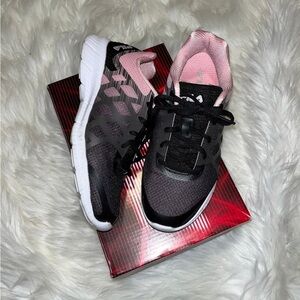 Fila Kids Memory Fantom 4 Black & Pink Sneakers